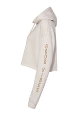Good Vibes Cropped Hoodie