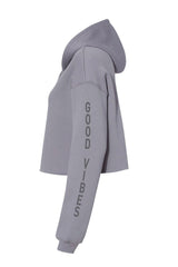 Good Vibes Cropped Hoodie
