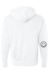 Embroidered Keep Smiling Boyfriend Hoodie