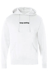 Embroidered Keep Smiling Boyfriend Hoodie