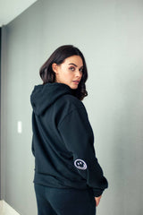 Embroidered Keep Smiling Boyfriend Hoodie