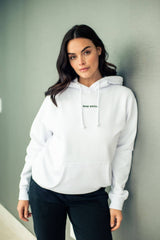 Embroidered Keep Smiling Boyfriend Hoodie
