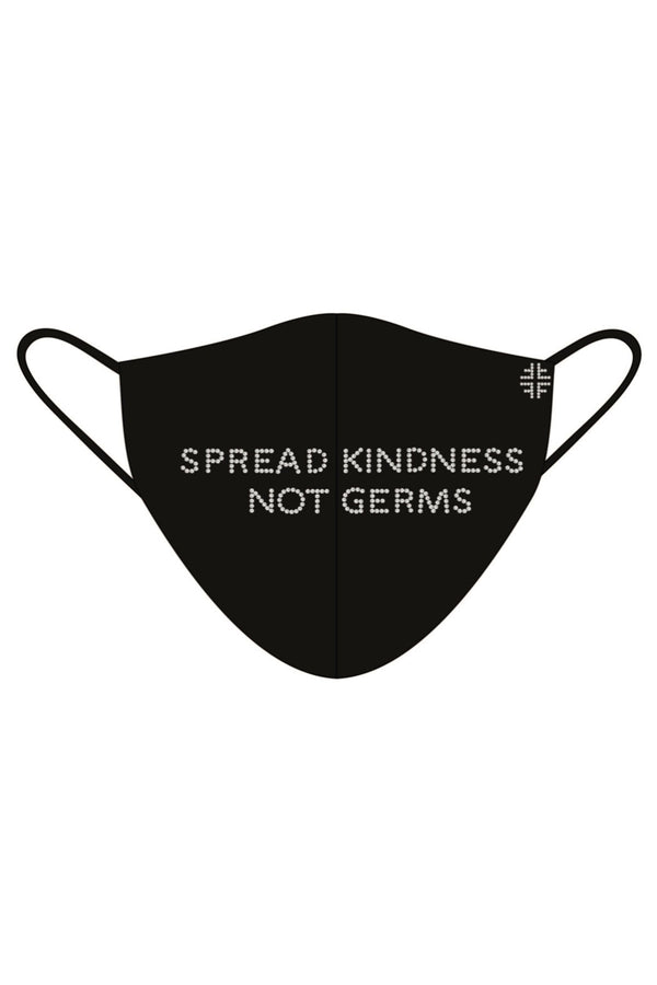 Spread Kindness Not Germs Rhinestone Face Mask